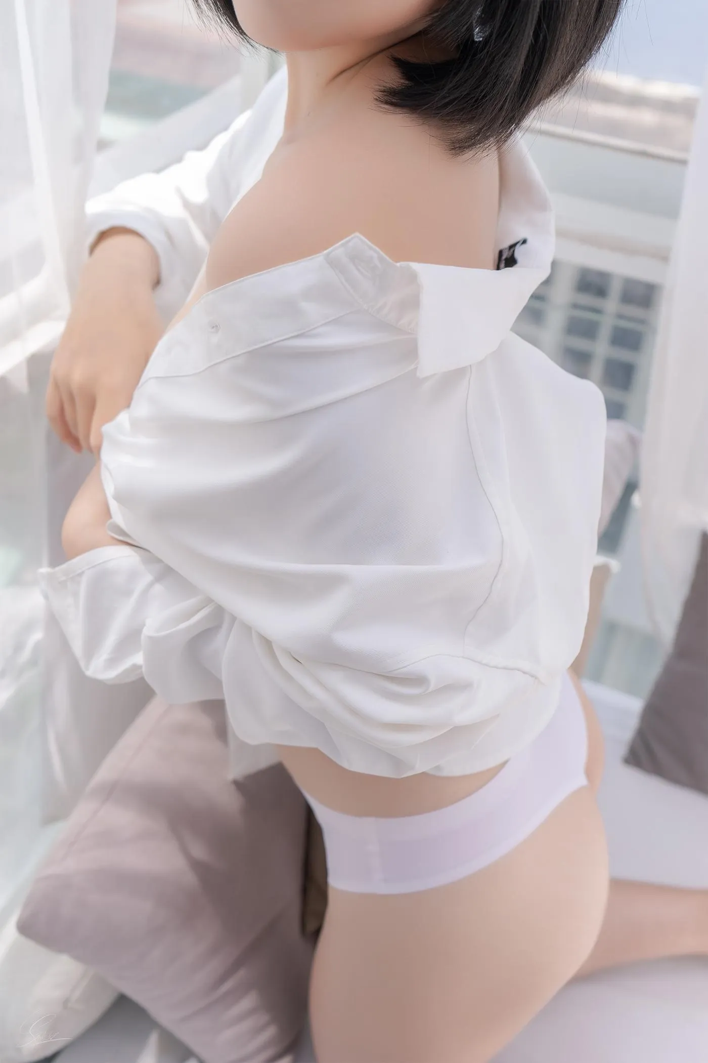 Messie Huang – NO.08 Boyfriends shirt [26P]插图6